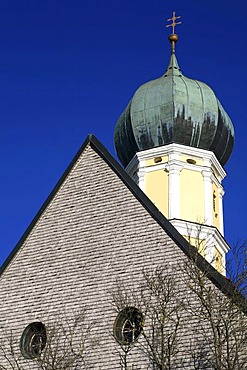 Sankt Anna Church in Schondorf at Lake Ammersee, Bavaria, Germany, Europe