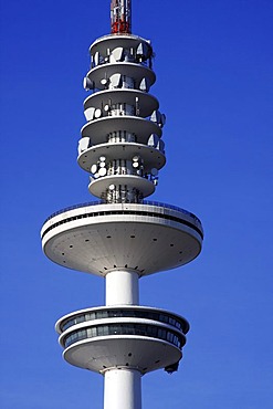 Tele-Michel, the Hamburg telecommunications or television tower, also called the Heinrich-Hertz-Turm, Hamburg, Germany, Europe