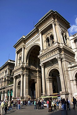 Galleria Vittorio Emanuele II in Milan, Lombardy, Italy, Europe