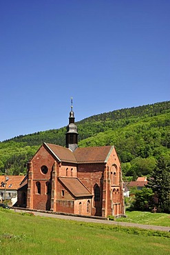 Cistercian Convent Church, Eusserthal, Naturpark Pfaelzerwald Natural Preserve, Rhineland-Palatinate, Germany, Europe