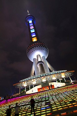 Television Tower, Oriental Pearl Tower, Pudong, Shanghai, China, Asia