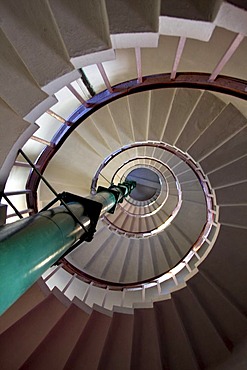 Stairway inside the lighthouse in Kovalam, Kerala, India, South Asia