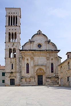 Sveti Stjepan Church at the main square in Hvar, Dalmatia, Croatia, Europe