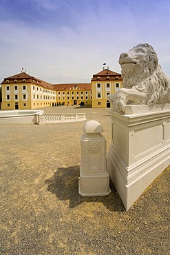 Baroque imperial festival palace Hof in Niederweiden in Lower Austria