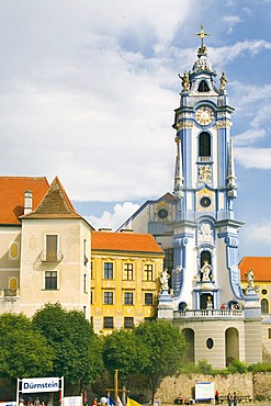 Baroque church in Durnstein in the Wachau