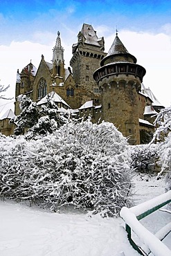 Kreuzenstein castle, Leobendorf, Weinviertel Region, Lower Austria, Austria