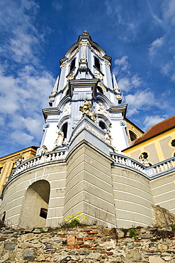 Baroque church in Duernstein, Wachau, Waldviertel, Lower Austria, Austria, Europe