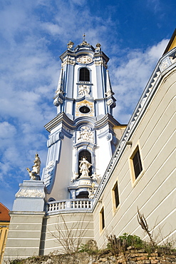 Baroque church in Duernstein, Wachau, Waldviertel, Lower Austria, Austria, Europe