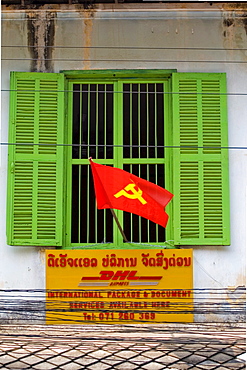 DHL-Station in Luang Prabang, Laos, Asia