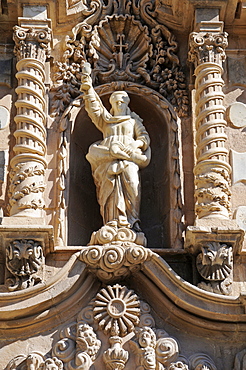 Statue, Santiago Apostol Church, Orihuela, Alicante, Spain