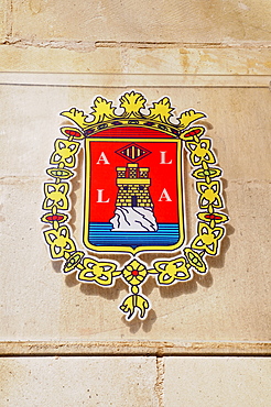 City coat of arms, Alicante, Costa Blanca, Spain, Europe