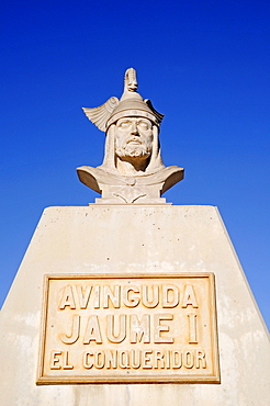 Memorial for Jaume I the Conquerer, Jaime, King of Aragon, Calpe, Alicante, Costa Blanca, Spain