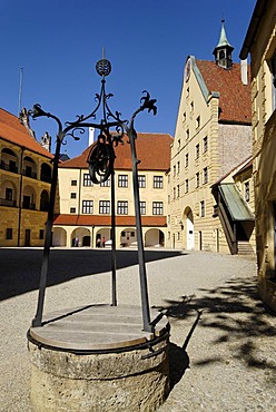 Landshut Lower Bavaria Germany castle Trausnitz inner court