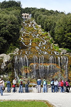 Casterta Campania Italy Italia Royal Palace castle garden water cascade