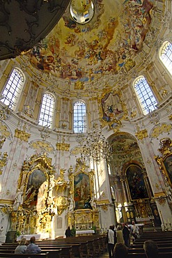 Dome of the Ettal convent Bavaria Germany