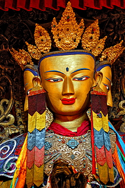 Four-faced Buddha Vairocana, Paelkhor Choede Convent, Gyantse, Tibet