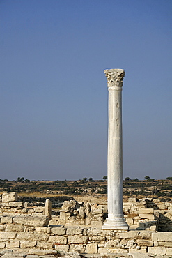 Sanctuary of Apollo Hylates, roman column, Kourion, Cyprus