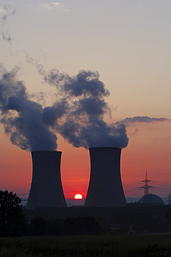 Grafenrheinfeld Nuclear Power Plant, Lower Franconia, Bavaria, Germany, Europe