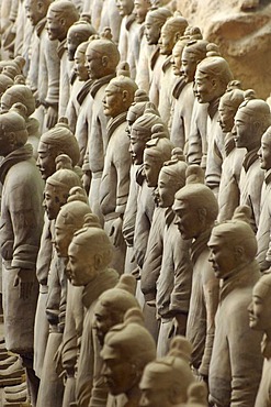 Terracotta Warriors from the grave site of Emperor Qin Shihuangdi near XiÂ¥an, Shaanxi province, China, Asia