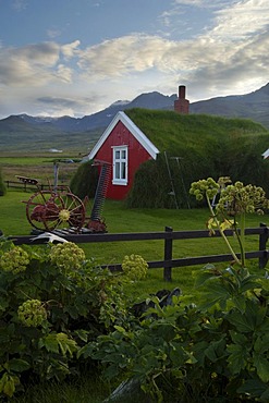 The house called Lindarbakki in the village Bakkagerï£¿i Iceland