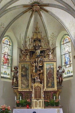 Church of Rain in Taufers and the Bacher valley, South Tyrol, Italy