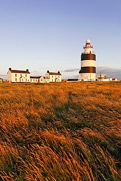 Lighthouse of HookÂ¥s Head which is dating back to the 13.th century, County Wexford, Ireland