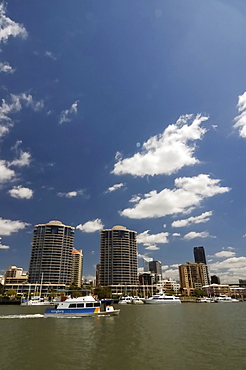 Skyline of Kangaroo Point, Brisbane, Queenlsand, Australia