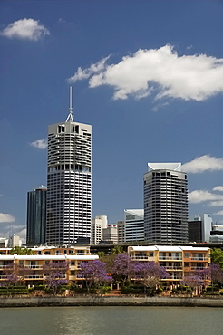 Skyline of Kangaroo Point, Brisbane, Queenlsand, Australia