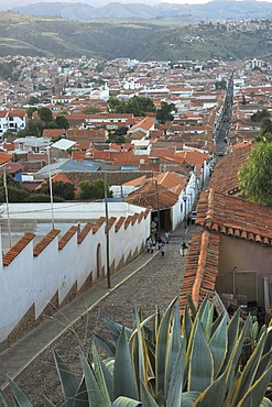 View from Recoleta Hill across Sucre, Bolivia, South America