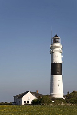 Rote Kliff Lighthouse, Kampen, Sylt, North Frisia, Schleswig-Holstein, Germany, Europe