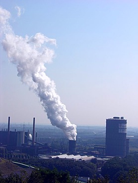 Coking plant Prosper with tower and gas tank, Bottrop, Ruhr area, North Rhine-Westphalia, NRW, Germany