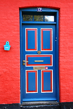 Front door, Odense, Denmark, Europe