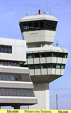 Tower at Berlin airport Otto Lilienthal in Tegel, Berlin, Germany, Europe