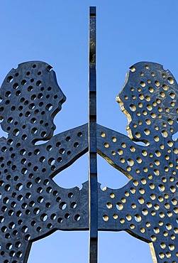 Sculpture Molecule Man in Berlin, Germany