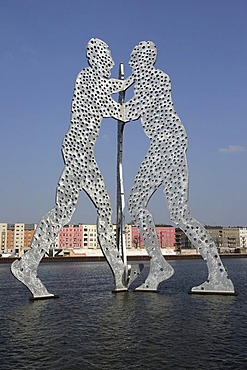 Molecule Man on the river Spree in Berlin , Germany, Europe