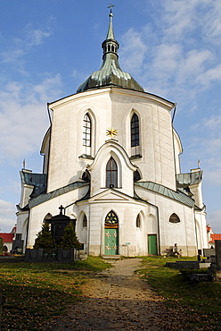 Church of Saint John of Nepomuk, Zdar nad Sazavou, UNESCO World Heritage Site, Bohemia, Czech Republic, Czechia