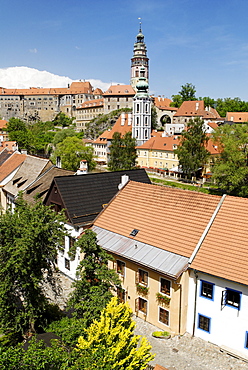 Historic centre of Cesky Krumlov, UNESCO World Cultural Heritage Site, Bohemia, the Czech Republic, Europe