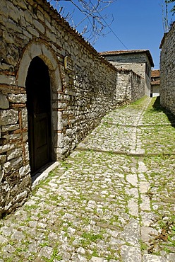 Alley in Berat fortress, UNESCO World Heritage Site, Albania, Europe