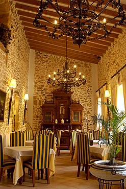 Restaurant, country hotel, finca, Es Puig de Ros d'Alt, Majorca, Balearic Islands, Spain