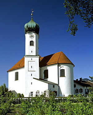 St, Klemens Church in Eschenlohe, Upper Bavaria, Bavaria, Germany, Europe