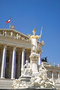 Pallas Athen in front of Parliament, Vienna, Austria