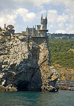 The Castle Swallow Nest at the Cape Air-Todor, Jalta, Crimea, Ukraine, South-Easteurope, Europe,