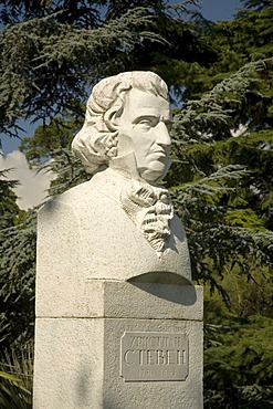 Founder of Botanical Garden Christian Steben, Botanical Garden, Jalta, Crimea, Ukraine, South-Easteurope, Europe,