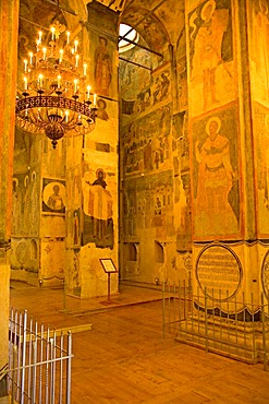 Transfiguration of the Saviour monastery, interior of the church, Yaroslavl, Russia