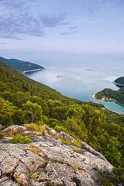 Montokuc lookout point in the Mljet National Park, Mljet Island, Dubrovnik-Neretva, Dalmatia, Croatia, Europe