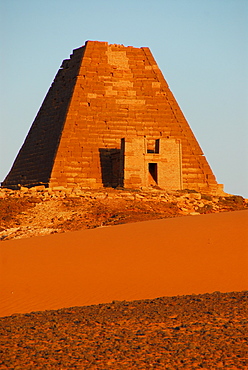 Pyramid, Meroe, Sudan