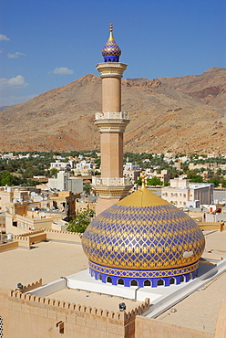 Dome of sultan Qaboos mosque, Nizwa, Oman