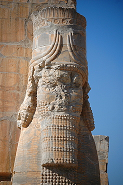 Statue at the "Gate of all countries", Persepolis, Iran