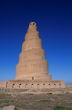 Spiral minaret of the Great Mosque (Jami al-Kabir), Samarra, Iraq, Middle East