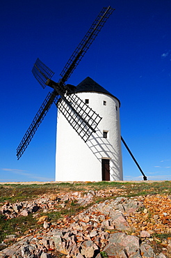 Windmill on the Cerro de San Anton near Alcazar de San Juan, Castilla-La Mancha Region, Spain